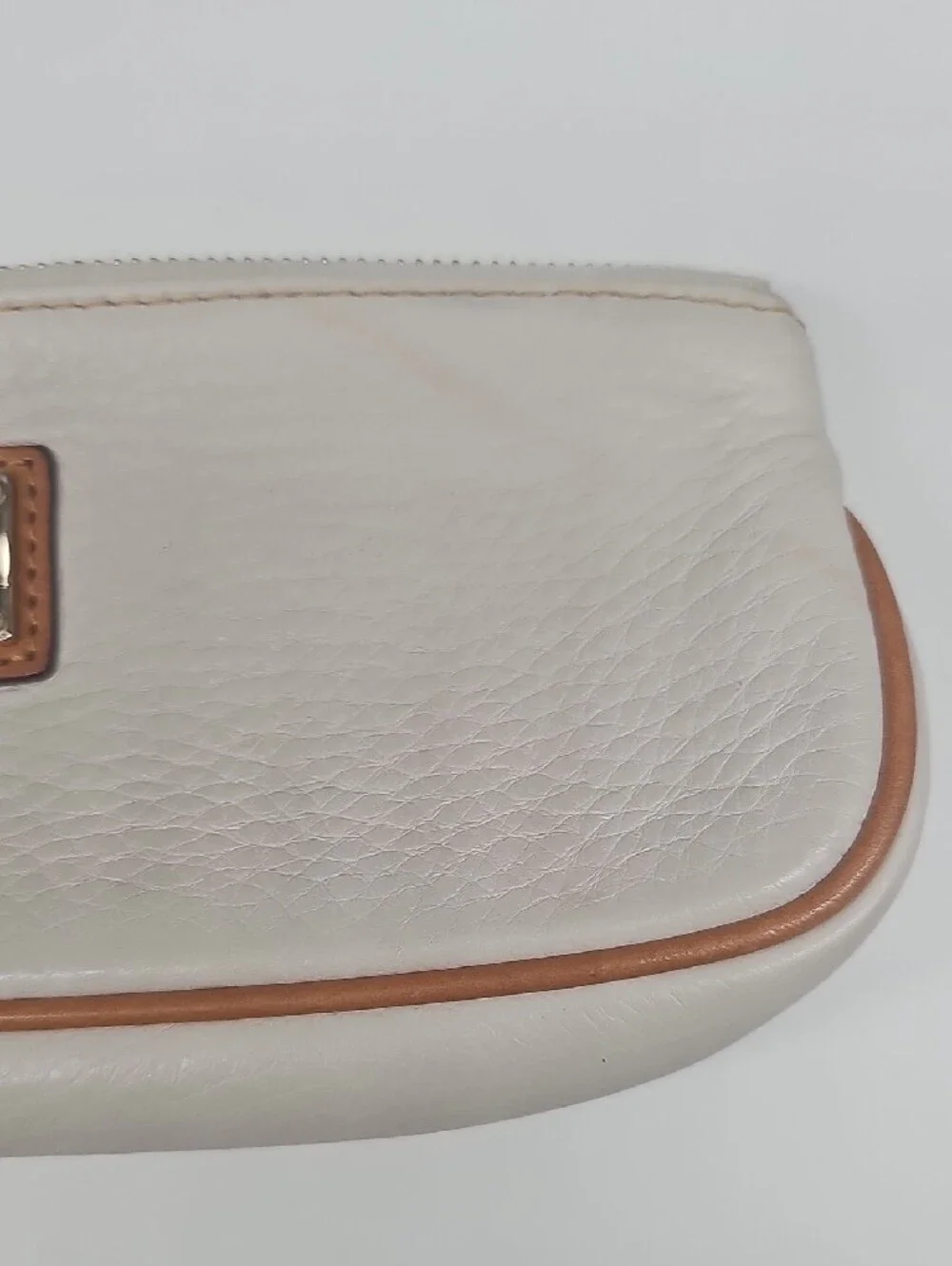 Dooney & Bourke Cream Leather Pouch